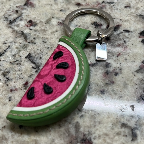 Coach Watermelon Key Fob EUC - Picture 4 of 5